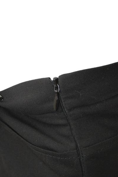 Akris Punto Women Dress Pants Black Wool Zip 31 Inseam Size 8