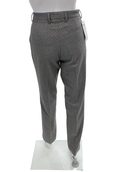 Golfino Women Dress Pants Gray Polka Dot Size 6