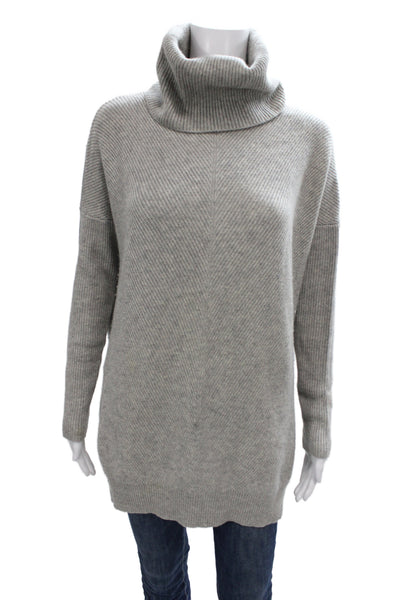 Vince Women Gray Wool Cowl Neck Pullover Sweater Long Sleeve Size S