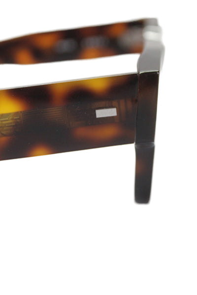 Akila Womens Ares Printed Blue Lenses Square Brown Sunglasses
