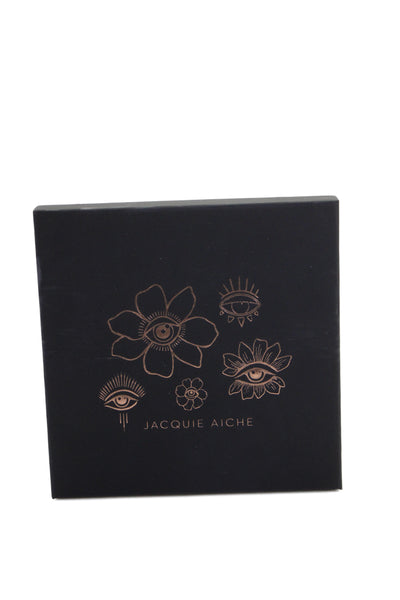 Jacquie Aiche Womens Resin Floral Print Jewelry Tray Green