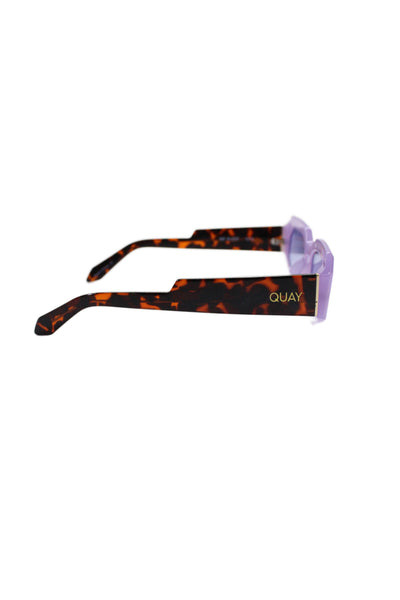 Quay Womens No Sleep Purple Lenses Brown Sunglasses