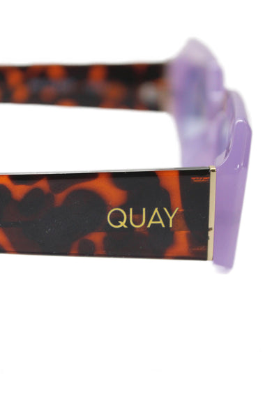 Quay Womens No Sleep Purple Lenses Brown Sunglasses