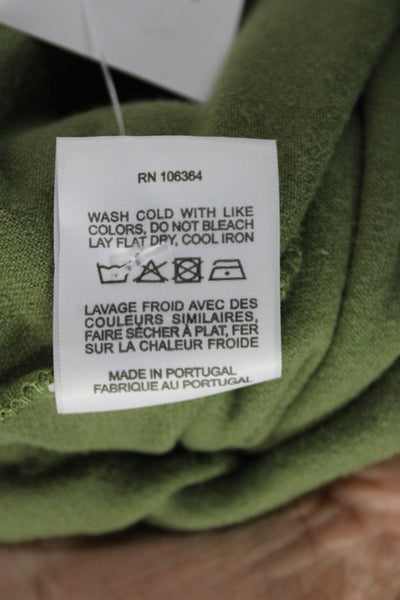 Kule Women Sweat Shorts Green 92% Cotton Athleisure Pull On Size M