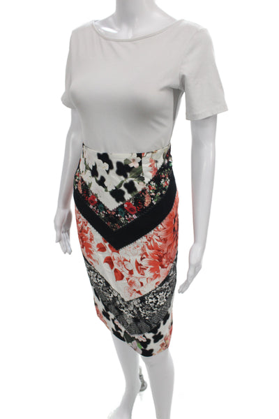 Roberto Cavalli Womens Straight Pencil Skirt Animal Print Knee-Length Size 44