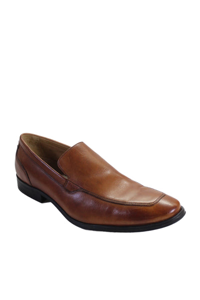 Cole Haan Mens Slip On Round Toe Leather Loafers Brown Size 9.5