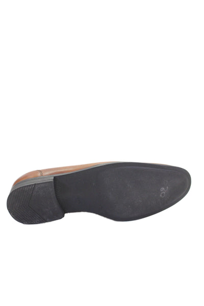 Cole Haan Mens Slip On Round Toe Leather Loafers Brown Size 9.5