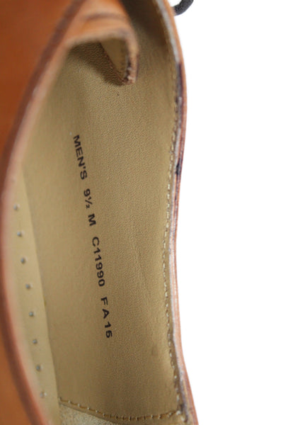 Cole Haan Mens Lace Up Round Toe Leather Loafers Brown Size 9.5M