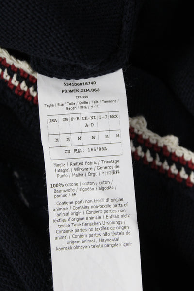 Weekend Max Mara Women Cardigan V-Neck Long Sleeve Black 100% Cotton Size M