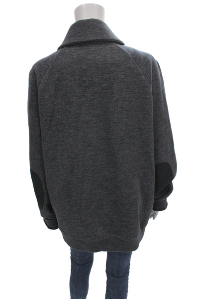 Vince Mens Cardigan Sweater Gray Collared Button Long Sleeve Casual Size XL