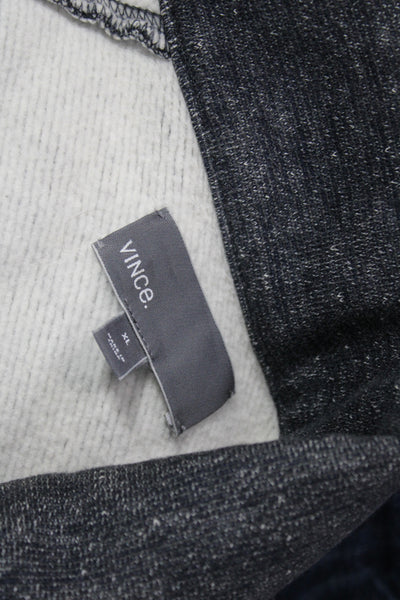 Vince Mens Cardigan Sweater Gray Collared Button Long Sleeve Casual Size XL