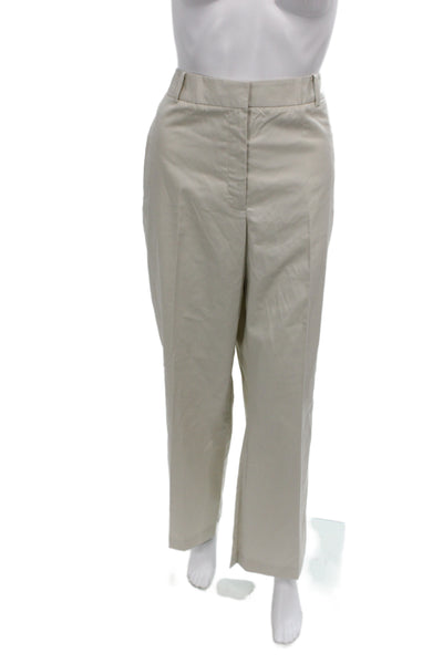 Brooks Brothers Women Chino Pants Beige Button Solid Size 12