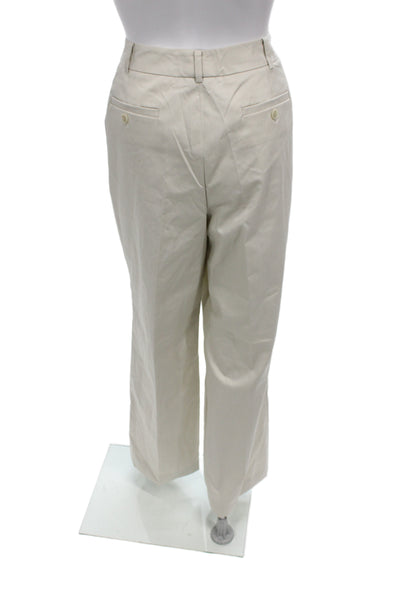 Brooks Brothers Women Chino Pants Beige Button Solid Size 12