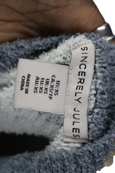 Sincerely Jules Womens Loungewear Set Gray Stars Long Sleeve Size XS