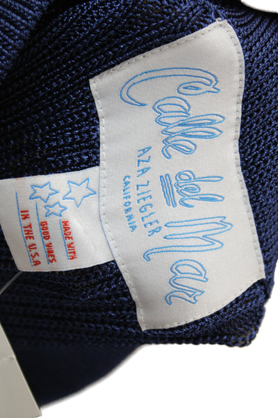Calle Del Mar Women Cropped Blue 100% Viscose Pull On Pants Size S