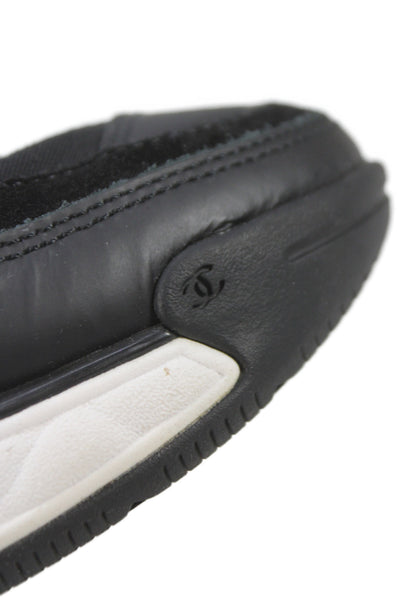 Chanel Womens Leather Cut Out 2020 Low Top Sneakers Black Size 36 6