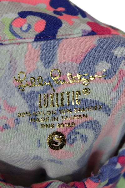 Lily Pulitzer Women Pullover Multi Paisley Mock Neck Long Sleeve Top Size S