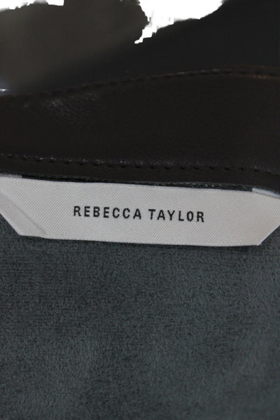 Rebecca Taylor Women A-Line Long Brown Skirt Zip Size 8