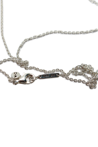Pandora Womens 925 Silver CZ Geometric Shapes Y-Drop Necklace 22" NWOT