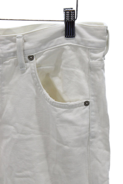 Citizens of Humanity Mens Straight White Cotton High Rise Jeans Size 25