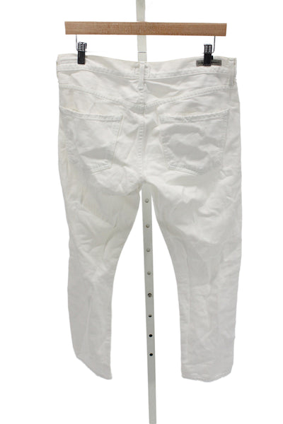Citizens of Humanity Mens Straight White Cotton High Rise Jeans Size 25
