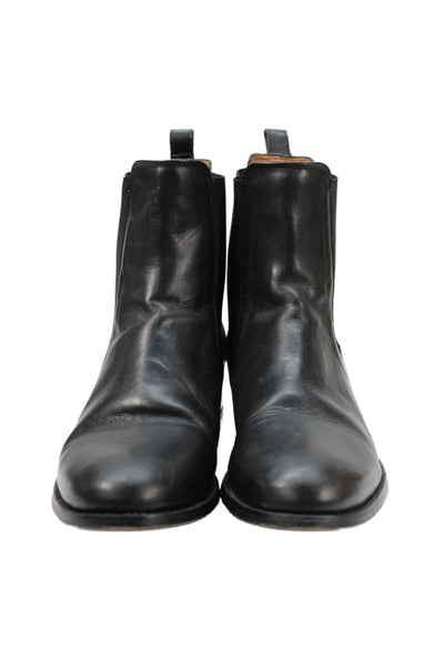 Frye Womens Leather Melissa Chelsea Pull-On Boots Black Size 9.5