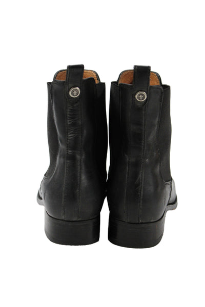 Frye Womens Leather Melissa Chelsea Pull-On Boots Black Size 9.5