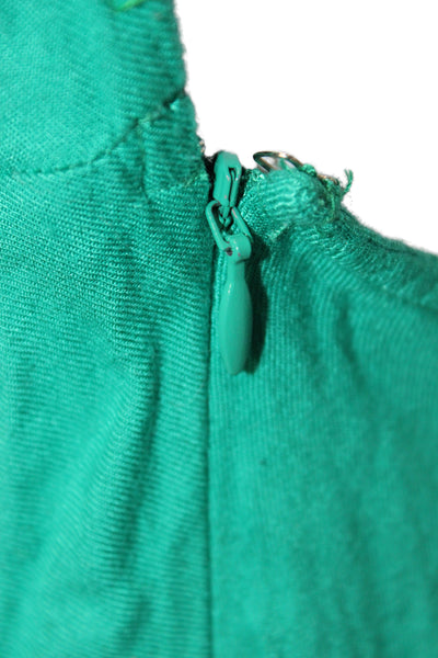 Nasty Gal Women Fit & Flare Halter Mini Green Rayon Dress Size XS