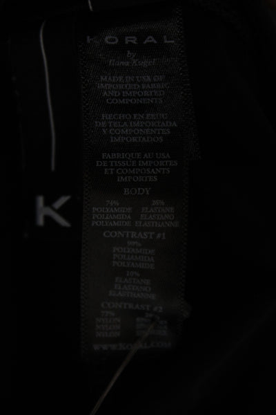 Koral Women Compression Leggings Black Athleisure Size S