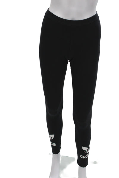 Adidas Womens Ankle Leggings Black Athleisure Cotton Size S