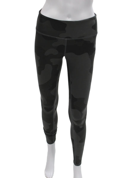 Alo Womens Ankle Leggings Black Camo Size XS