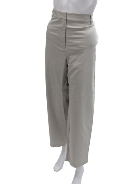 Eileen Fisher Women Chino Pants Beige Cotton Size 2X