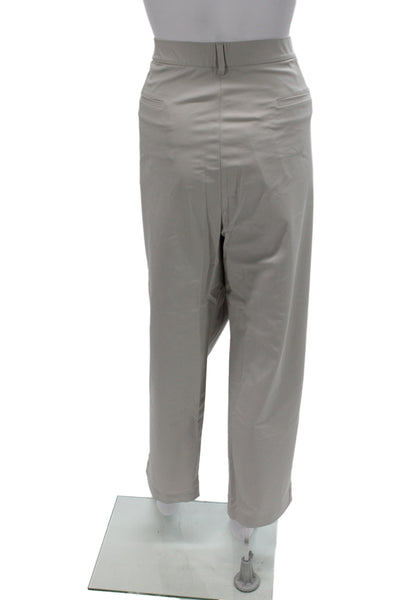 Eileen Fisher Women Chino Pants Beige Cotton Size 2X