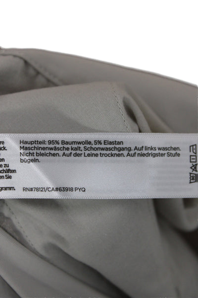 Eileen Fisher Women Chino Pants Beige Cotton Size 2X