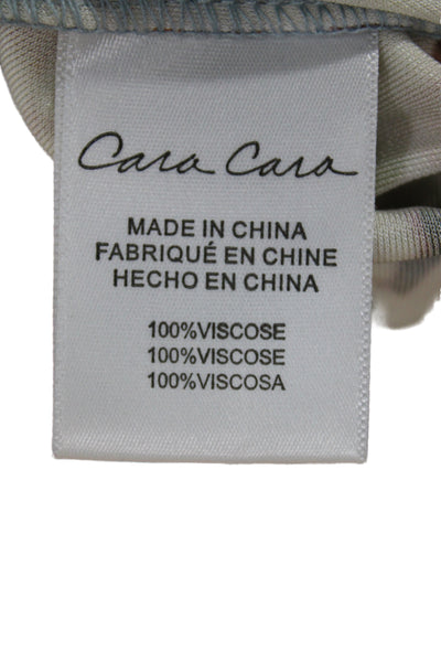 Cara Cara Women Halter Floral Maxi Dress Blue Sleeveless Viscose Size XS
