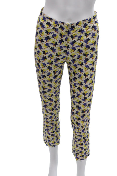 Sharis Place Women Multicolor Floral Ankle Pants Size 38