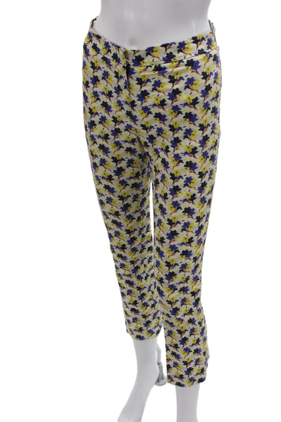 Sharis Place Women Multicolor Floral Ankle Pants Size 38