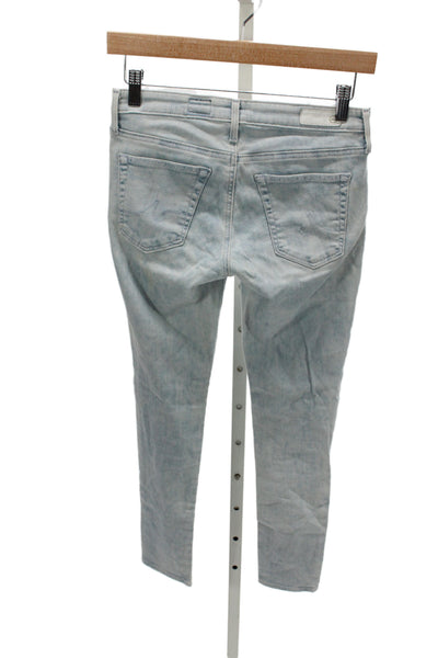AG Adriano Goldschmied Women Ankle Blue Mid Rise Jeans Size 26