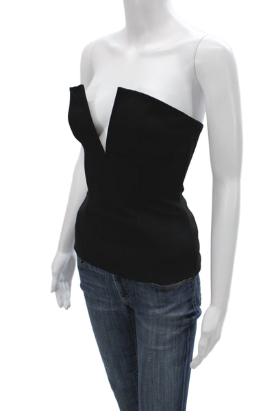 Nicholas Womens Black V-Neck Basic Tank Size 2