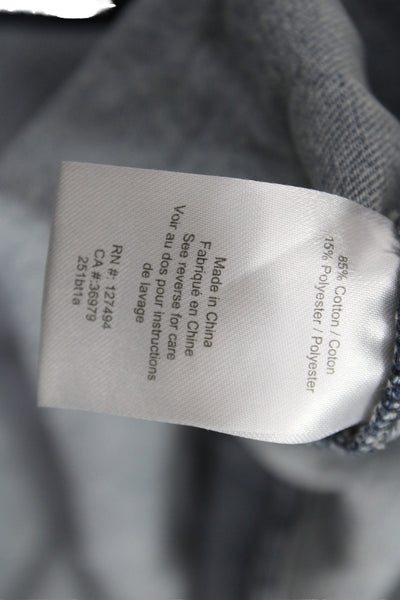 Heartloom Womens Blue Collared Long Sleeve Basic Button-Up Jacket Size S
