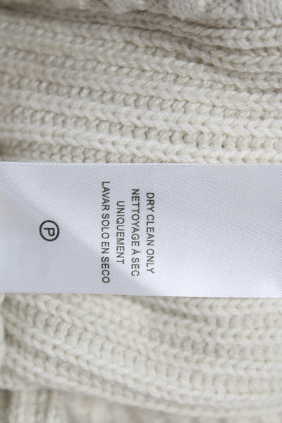 Splendid Womens Ivory Sweater Vest Cotton Crew Neck Sleeveless Size M