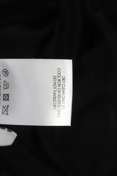 Rebecca Vallance Women Maxi Dress Black Square Neck Long Sleeve Size 6