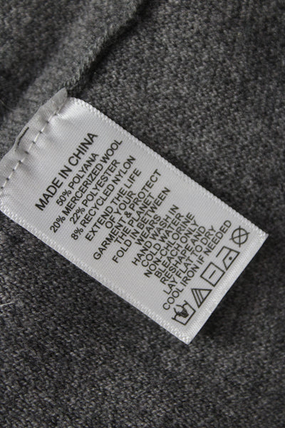 Hill House Womens Gray Sweater Dress Long Sleeve Scoop Neck Size XS
