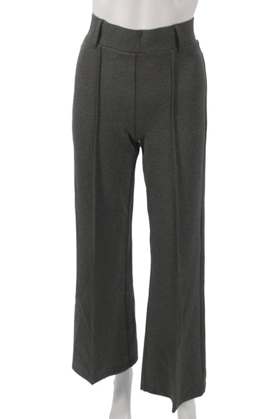 Quince Women Gray Dress Pants 67% Rayon Pull On Inseam 30 Size S