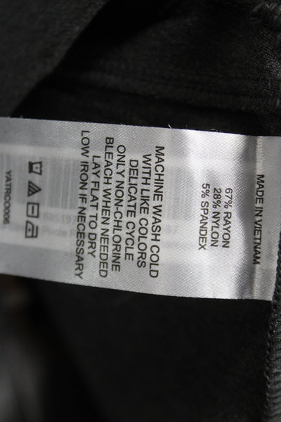 Quince Women Gray Dress Pants 67% Rayon Pull On Inseam 30 Size S