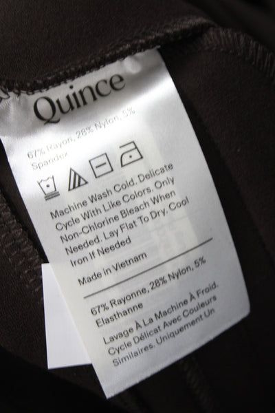 Quince Womens Brown Dress Pants Pull On Minimalist Size S