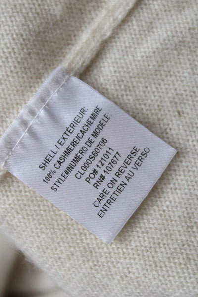 Alice + Olivia Women Beige 100% Cashmere Crew Neck Pullover Long Sleeve Size XS