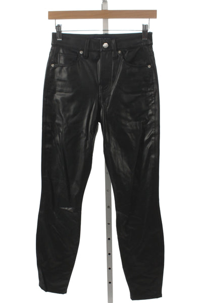 Veronica Beard Women Ankle High Rise Black Jeans 29 Inseam Size 25