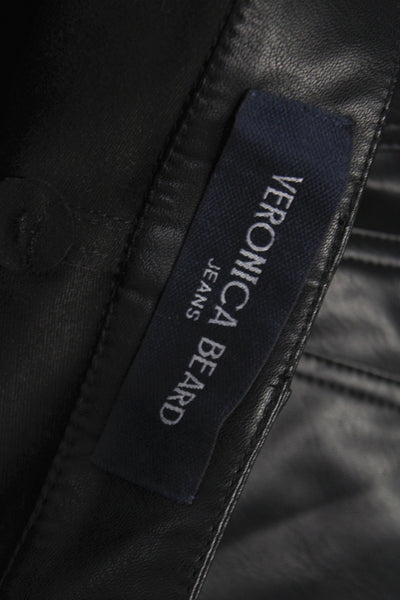 Veronica Beard Women Ankle High Rise Black Jeans 29 Inseam Size 25