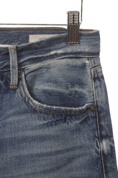 Frame Denim Womens Straight Jeans Blue Mid Rise Button 25in 100% Cotton Size 24